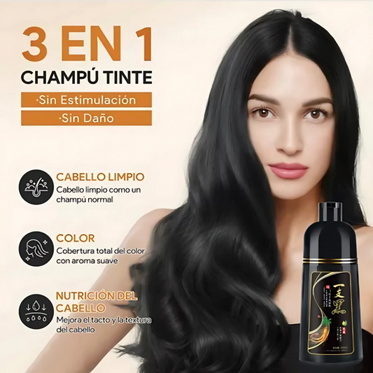 Shampoo Instantáneo Cubre Canas 3 en 1 Natural® - Jengibre