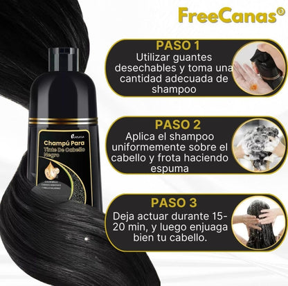 Shampoo Instantáneo Cubre Canas 3 en 1 Natural® - Jengibre