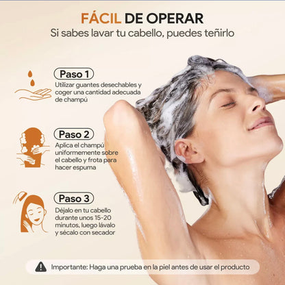 Shampoo Instantáneo Cubre Canas 3 en 1 Natural® - Jengibre