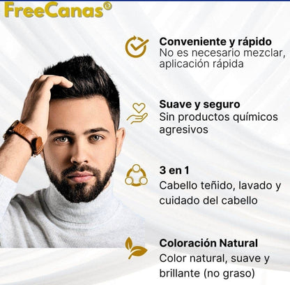 Shampoo Instantáneo Cubre Canas 3 en 1 Natural® - Jengibre