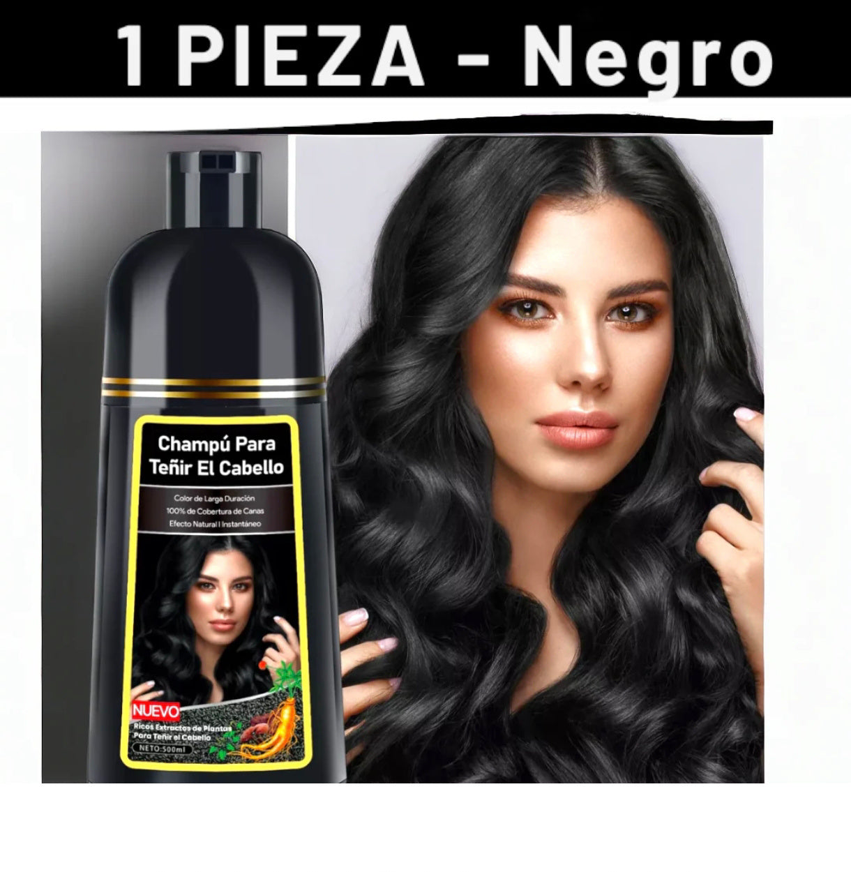 Shampoo Instantáneo Cubre Canas 3 en 1 Natural® - Jengibre